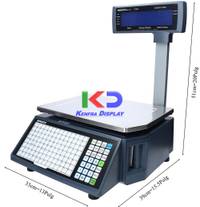 Peso digital para supermercados con Impresora Etiquetas marca Merkato Modelo MK-LSP1