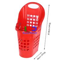 Canasta De Rueda Grande De 65 Litros (TGL) Rojas
