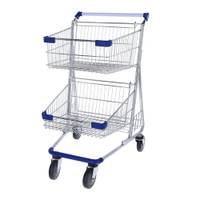 Carrito doble canasto-Mango Azul