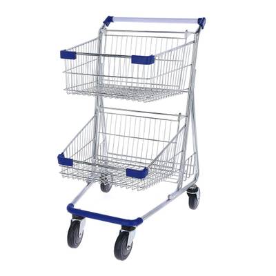 Carrito doble canasto-Mango Azul
