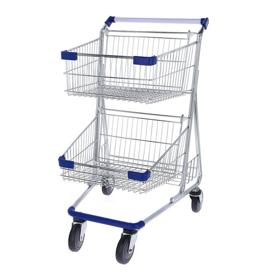 Carrito doble canasto-Mango Azul