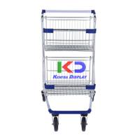 Carrito doble canasto-Mango Azul