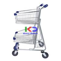 Carrito doble canasto-Mango Azul