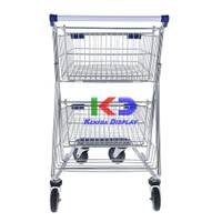 Carrito doble canasto-Mango Azul