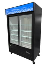 Exhibidor Vertical de Puertas Deslizables 45.50Modelo VR-PD-54-32-80-N Marca Inverfresh
