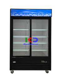 Exhibidor Vertical de Puertas Deslizables 45.50Modelo VR-PD-54-32-80-N Marca Inverfresh