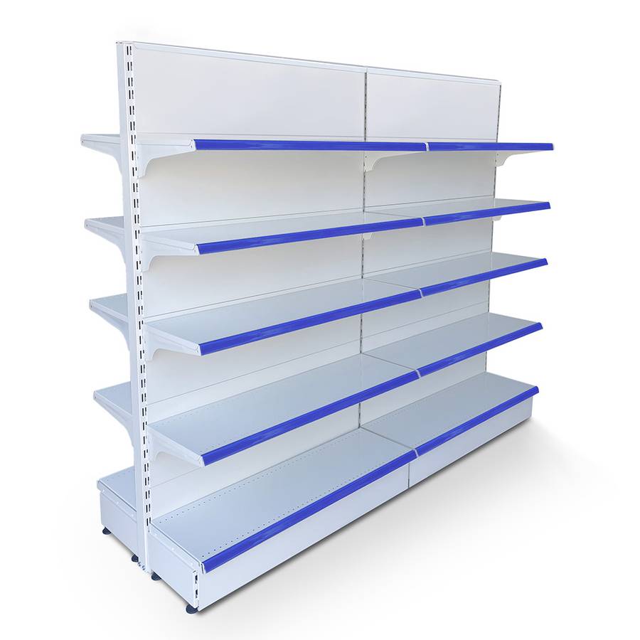 Linea de 2 Góndolas de Pared con 5 Bandejas
