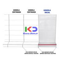 Linea de 3 Góndolas de Pared con 5 Bandejas
