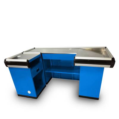 Mueble de caja Estilo C con borde de aluminio-Azul