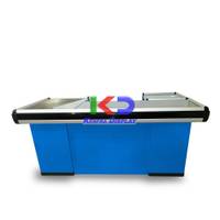 Mueble de caja Estilo C con borde de aluminio-Azul