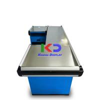 Mueble de caja Estilo C con borde de aluminio-Azul