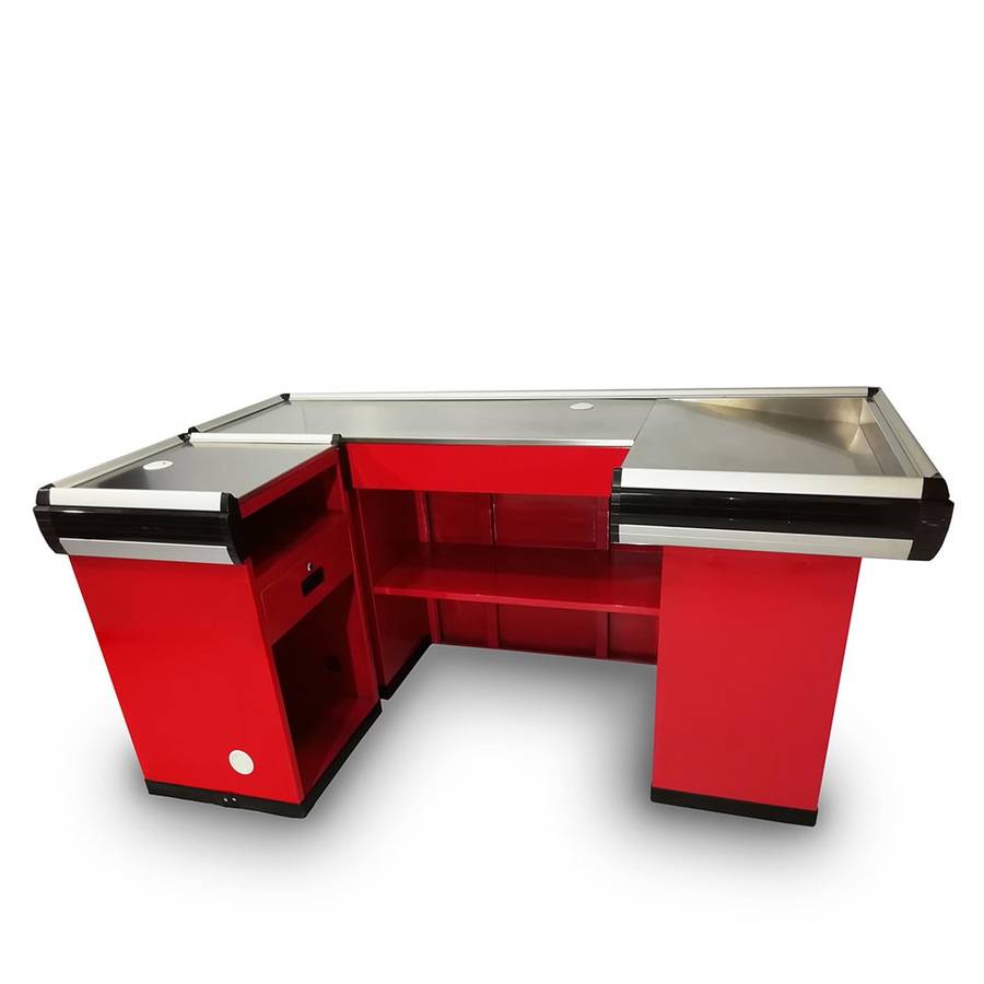 Mueble de caja Estilo C con borde de aluminio-Rojo