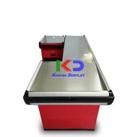 Mueble de caja Estilo C con borde de aluminio-Rojo