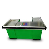 Mueble de caja Estilo C con borde de aluminio-Verde