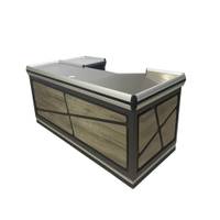 Mueble De Caja Tipo C  Gris Diseño De Madera