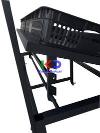 Mueble de Vegetales de Centro 120*80*90*152cm con 4 Canastos plásticos