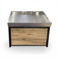 MUEBLE DE VEGETALES DE CENTRO 1200*800*850 CANASTO EN ACERO INOX