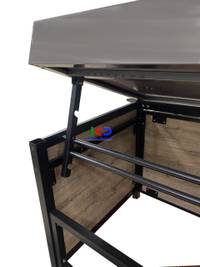 MUEBLE DE VEGETALES DE CENTRO 1200*800*850 CANASTO EN ACERO INOX