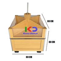 Mueble para granos con borde acrilico